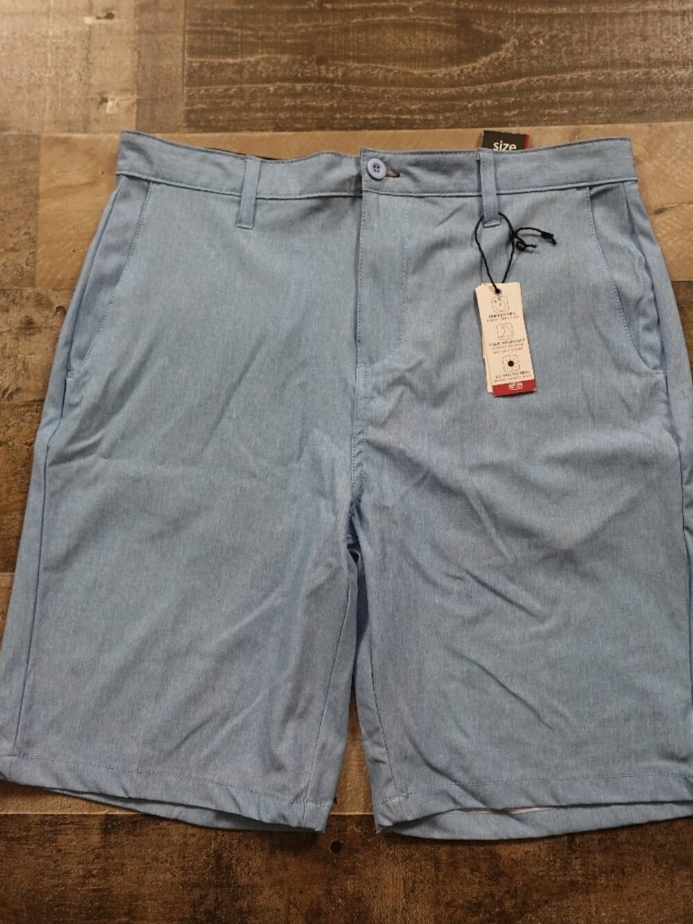 Ron Jon Surf Shop Performance Walk Shorts Men’s 34 Blue 9.5" Quick Dry